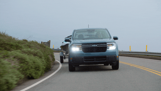 Ford Maverick Hybrid Towing GIF